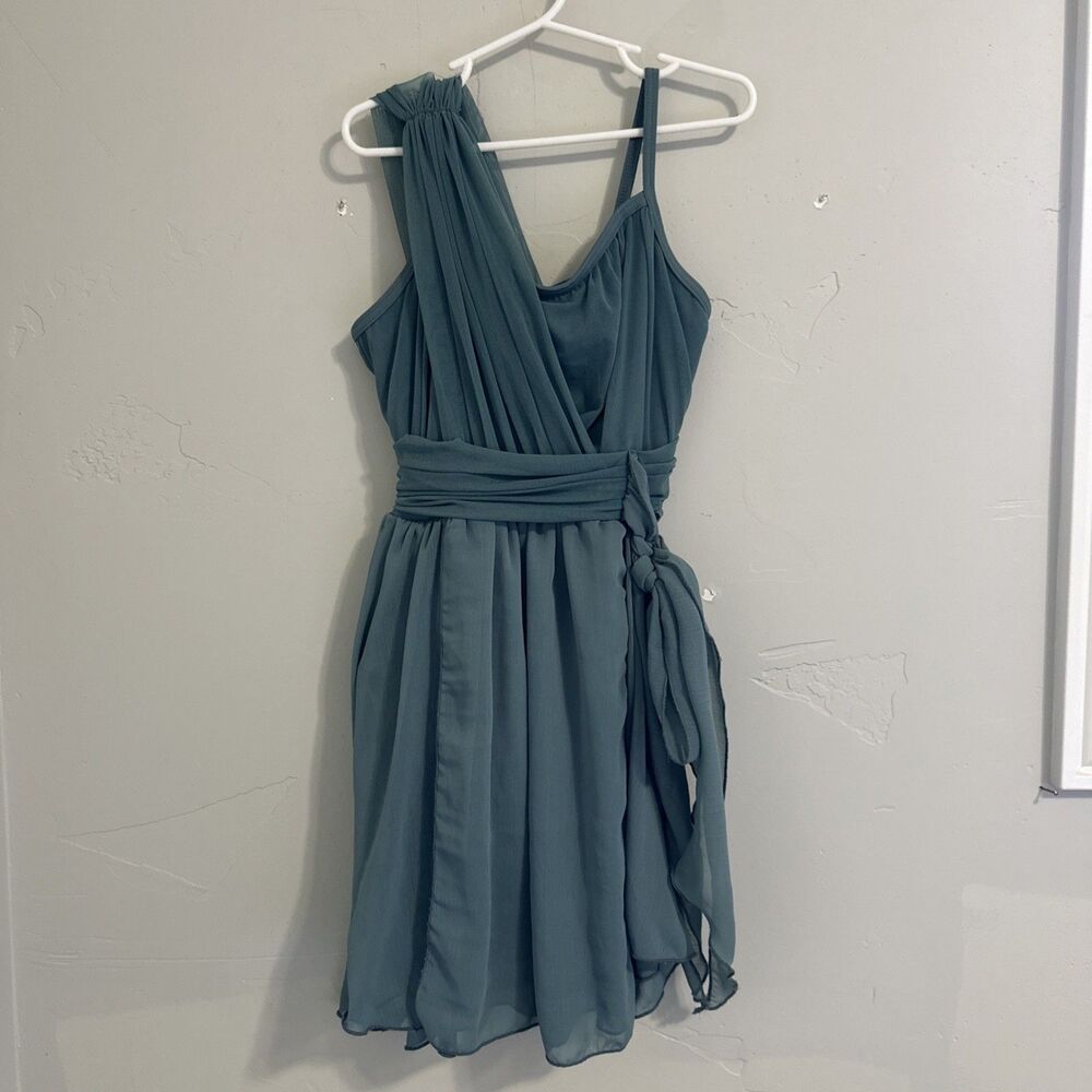 Balera Sage Green Lyrical Dress Girls Size MC 10/12 Years Flowy Costume Dance